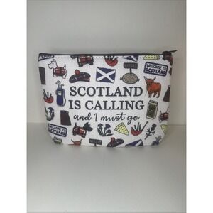 Scotland Is Calling Makeup Bag Zipper Pouch Travel Cosmetic Bag Pouch